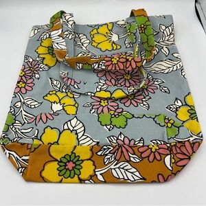 TORY BURCH Wallpaper Flower Canvas Tote Bag. NWT